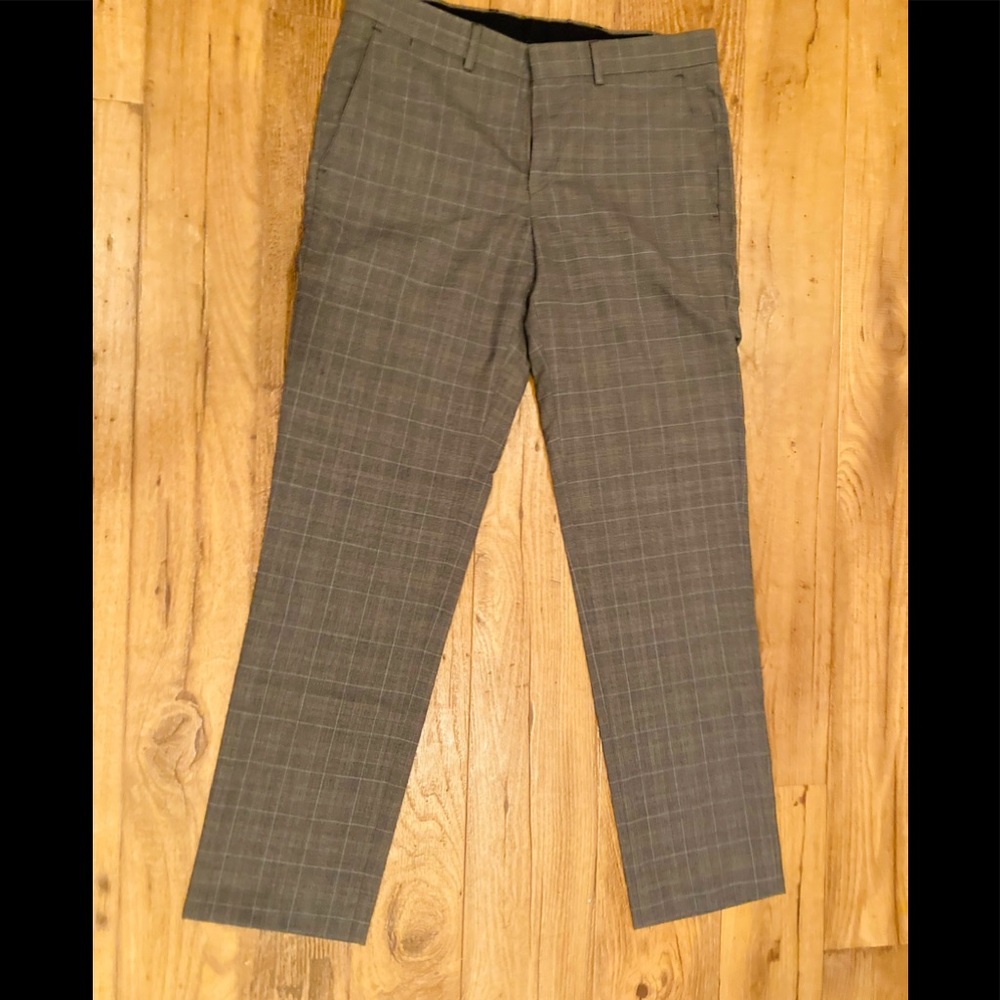 Abito Dress Pants in Plaid, Size 32 (W) 30 (L)